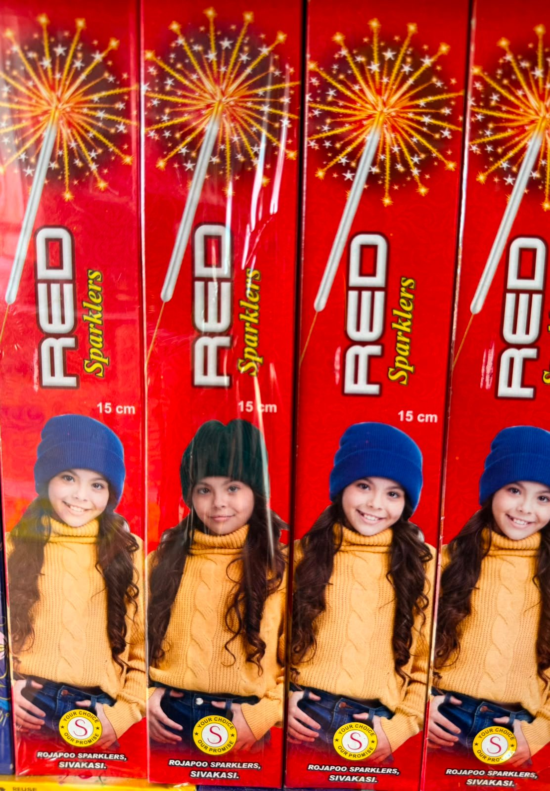15cm RED SPARKLERS